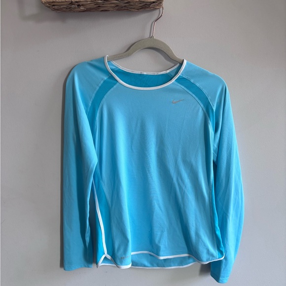 Nike Tops - Nike Light Blue Long-Sleeve Performance Top